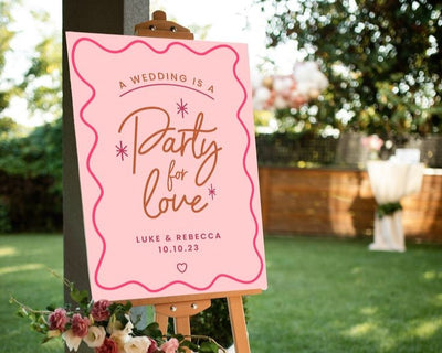 Make an Entrance  - 20 fun, creative wedding welcome sign ideas | Paper & Ink Studio