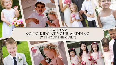 How to Say No to Kids at Your Wedding (Without the Guilt)