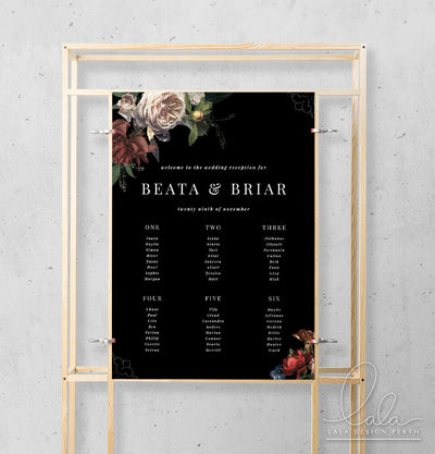 Making sense of seating charts, table numbers and place cards | Paper & Ink Studio