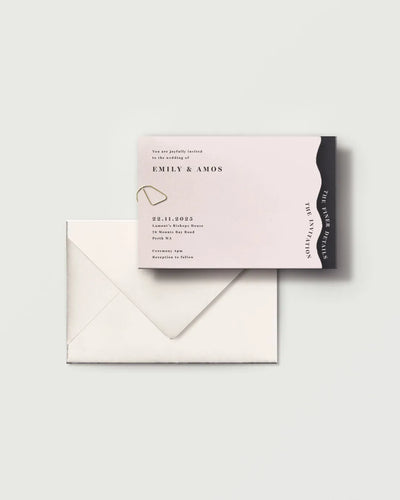 Milan - Shaped Wedding Invitation Set