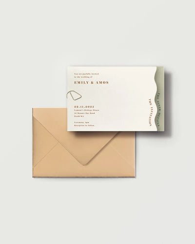 Milan - Shaped Wedding Invitation Set