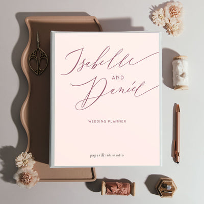 Personalised Wedding Planner & Organiser - Ultimate Guide w Checklists - Allegra