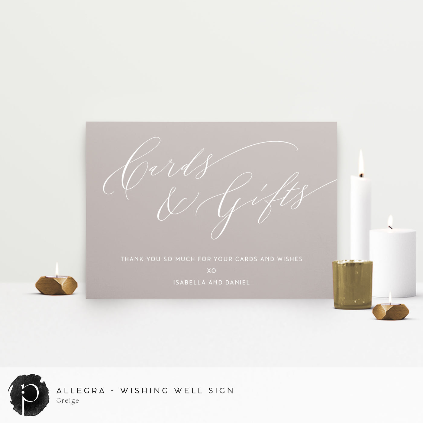 Allegra - Cards/Gifts/Presents/Wishing Well Table Sign