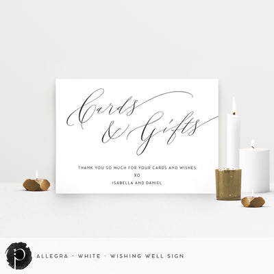 Allegra - Cards/Gifts/Presents/Wishing Well Table Sign