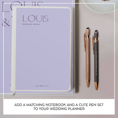 Personalised Wedding Planner & Organiser - Ultimate Guide w Checklists – Amore