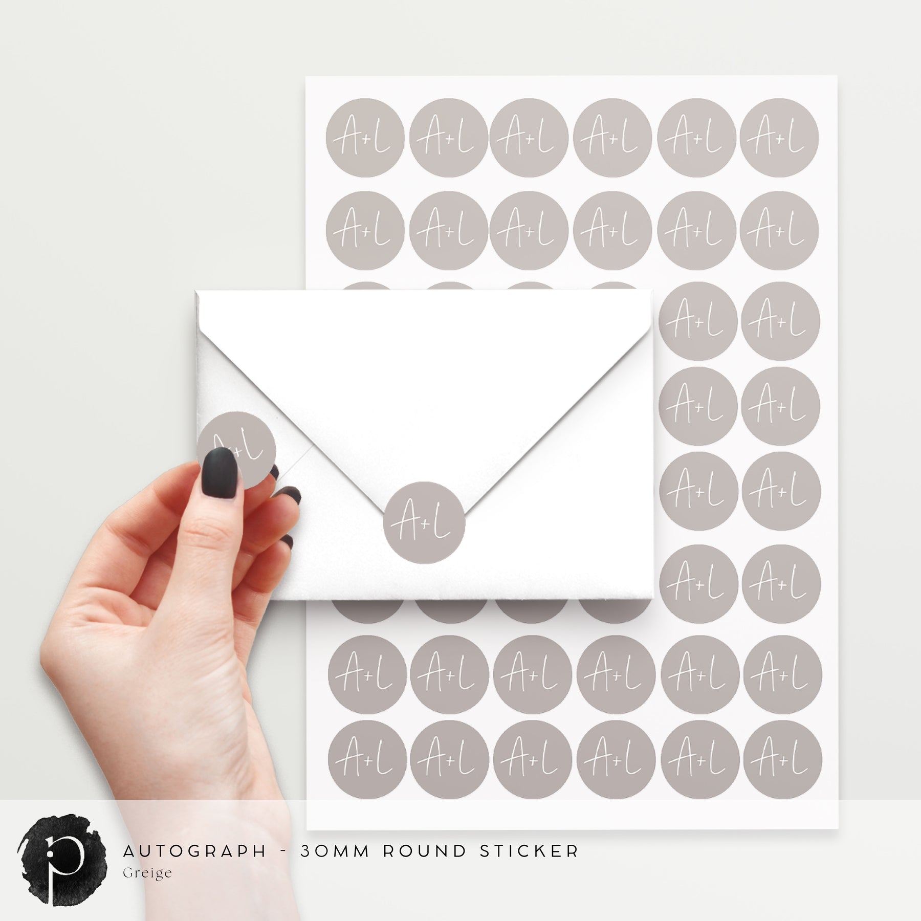 Authentic Autograph Sticker Label Autograph - Stickers/Seals – Paper & Ink Studio