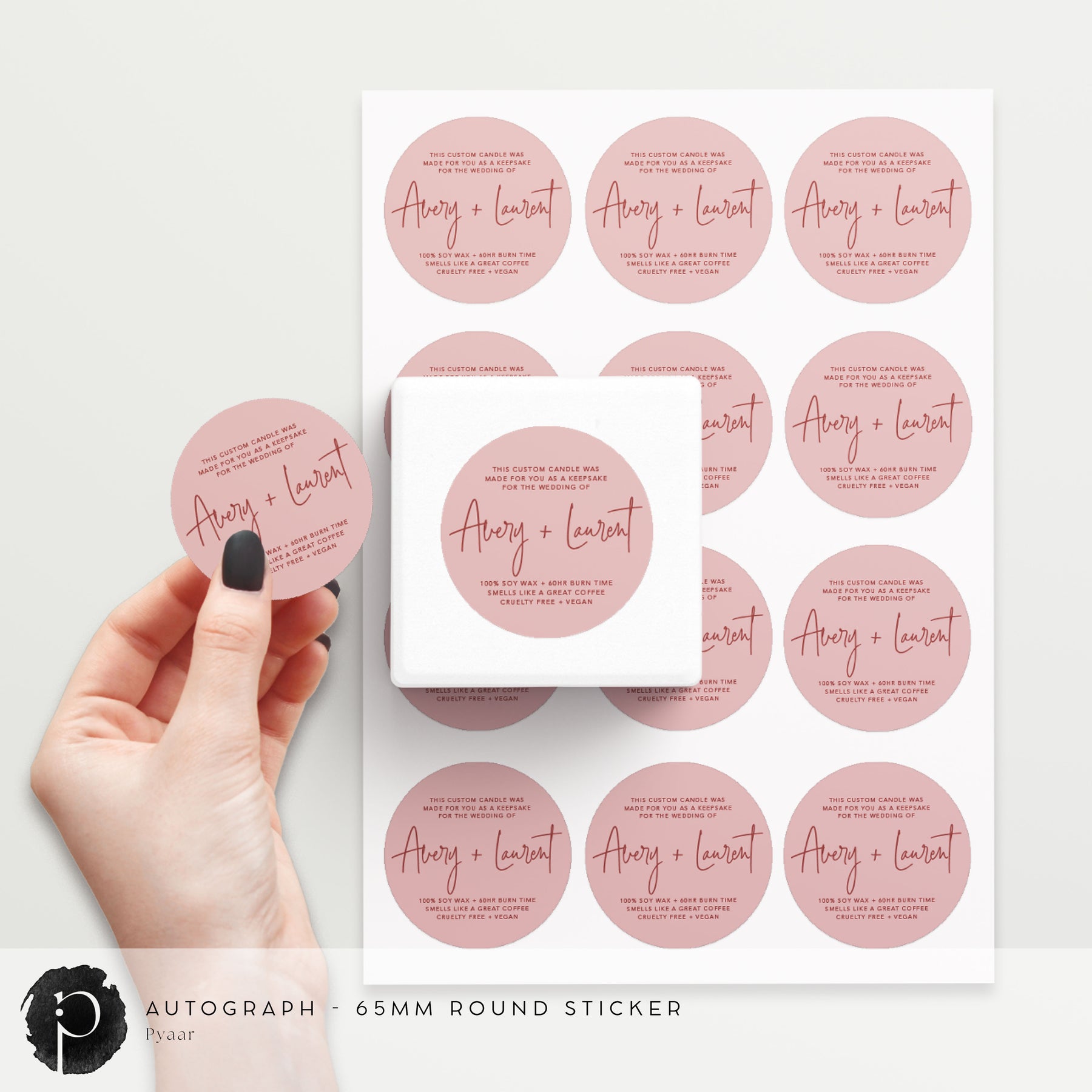 Authentic Autograph Sticker Label Autograph - Stickers/Seals – Paper & Ink Studio