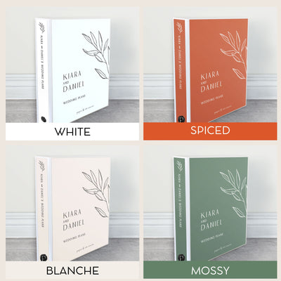 Personalised Wedding Planner & Organiser - Ultimate Guide w Checklists - Botanika