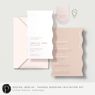 Berlin - Shaped Wedding Invitation Set