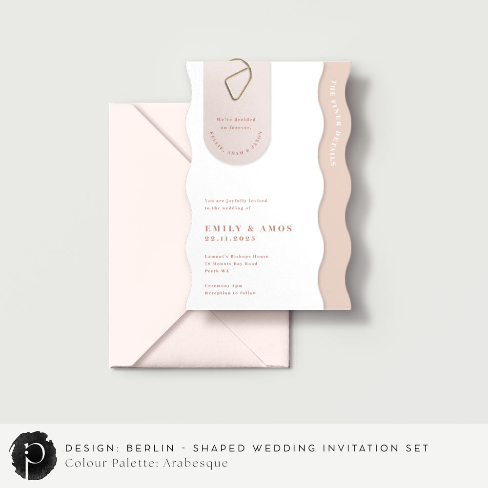 Berlin - Shaped Wedding Invitation Set