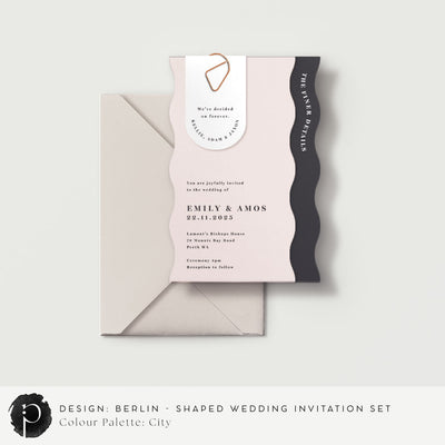 Berlin - Shaped Wedding Invitation Set