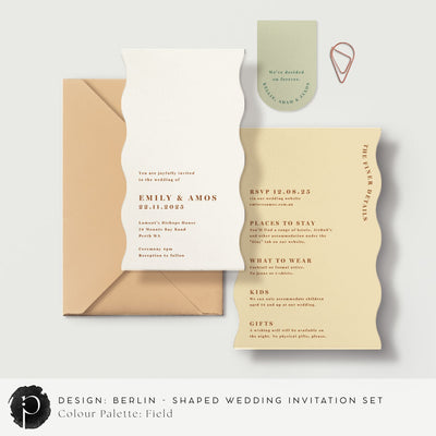 Berlin - Shaped Wedding Invitation Set