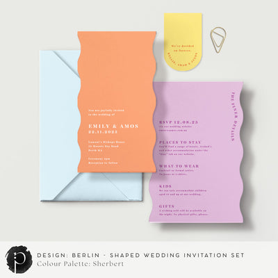 Berlin - Shaped Wedding Invitation Set