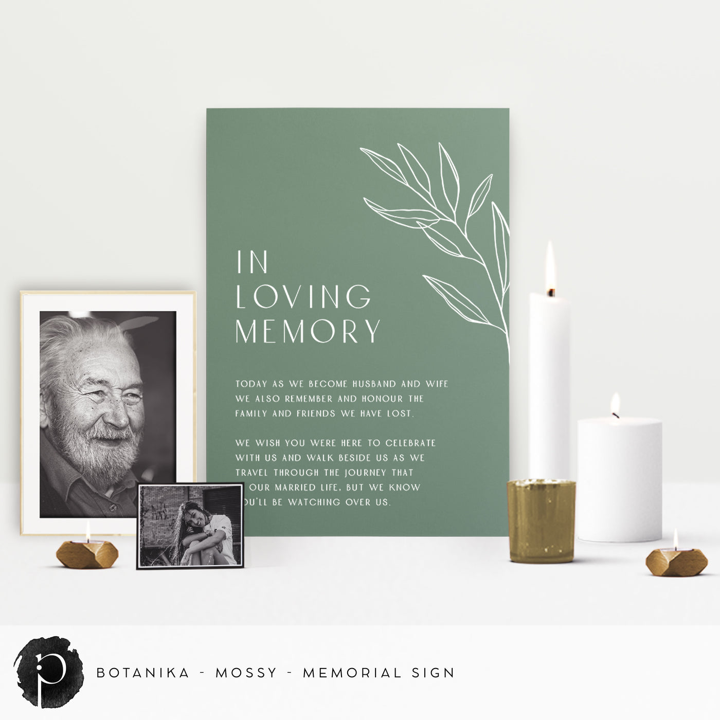 Botanika -  In Loving Memory Memorial Sign