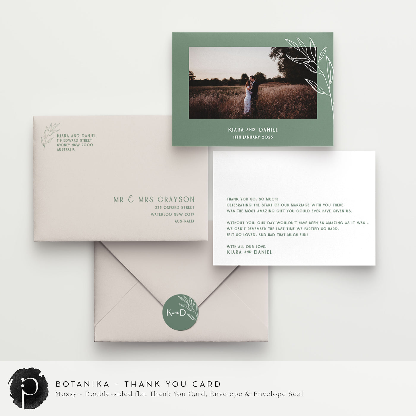 Botanika - Wedding Thank You Cards