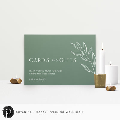 Botanika - Cards/Gifts/Presents/Wishing Well Table Sign