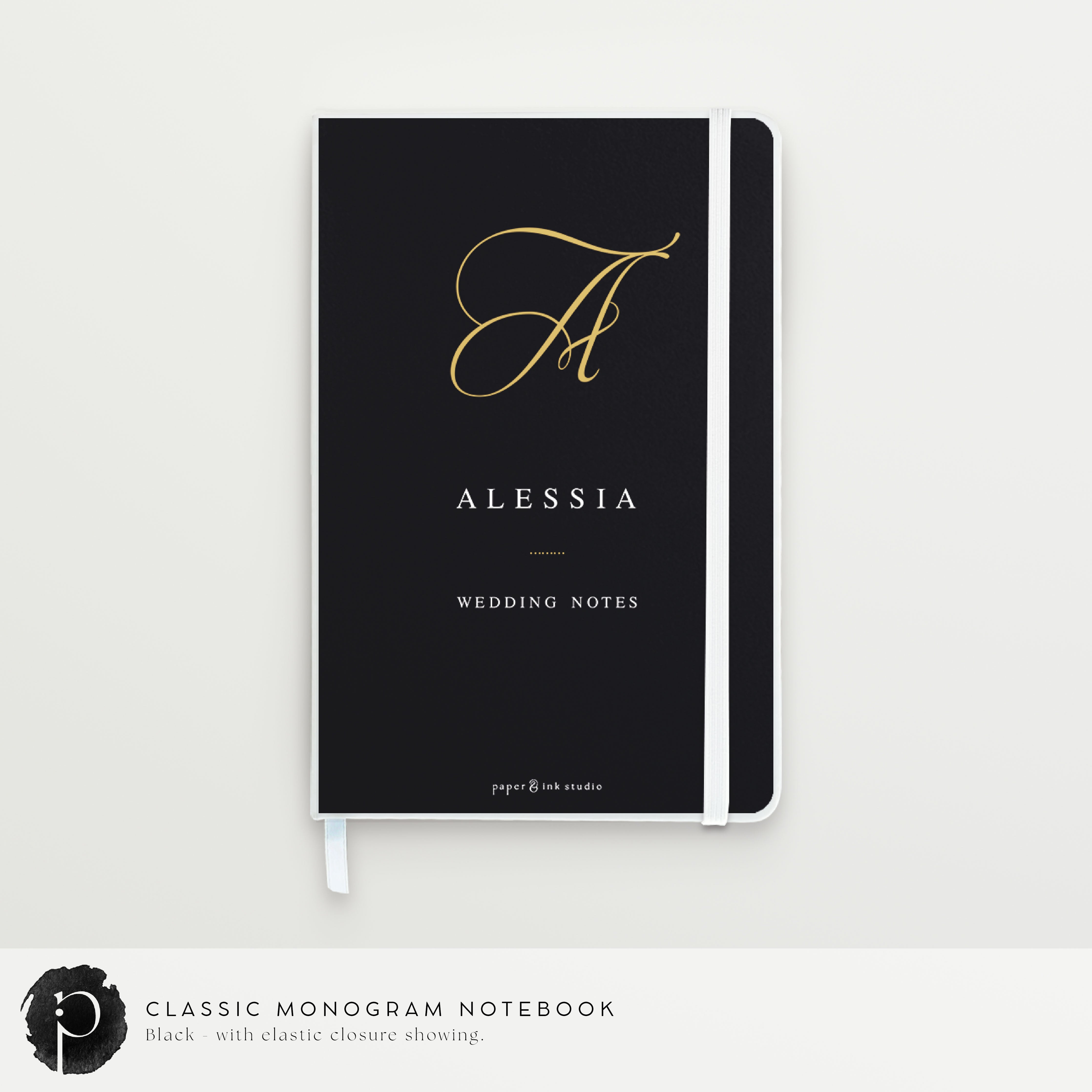 Classic Monogram - Personalised Notebook, Journal – Paper & Ink Studio