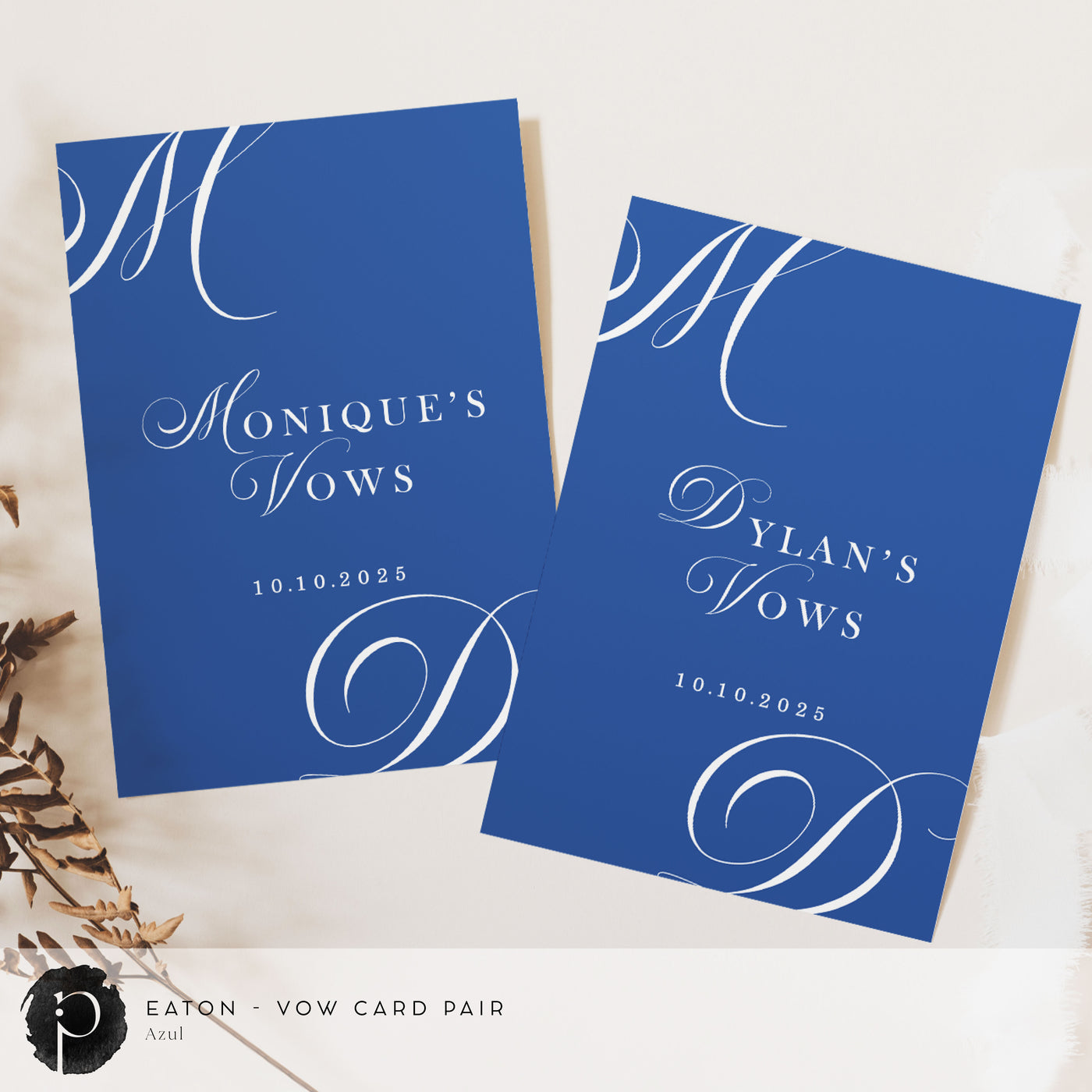 Eaton - Wedding Vow Card Set