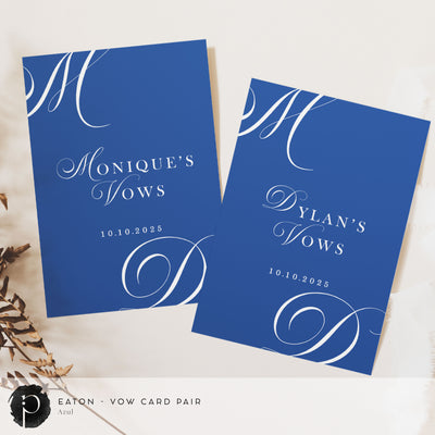 Eaton - Wedding Vow Card Set