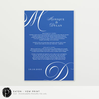 Eaton - Wedding Vow Keepsake