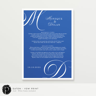Eaton - Wedding Vow Keepsake