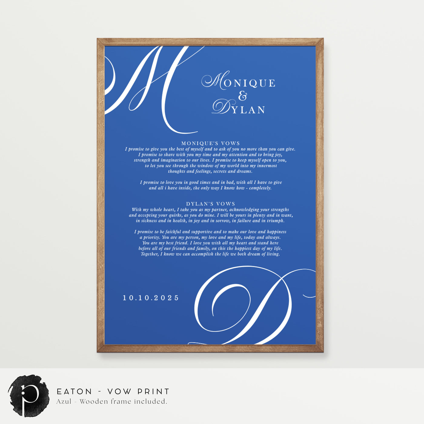 Eaton - Wedding Vow Keepsake