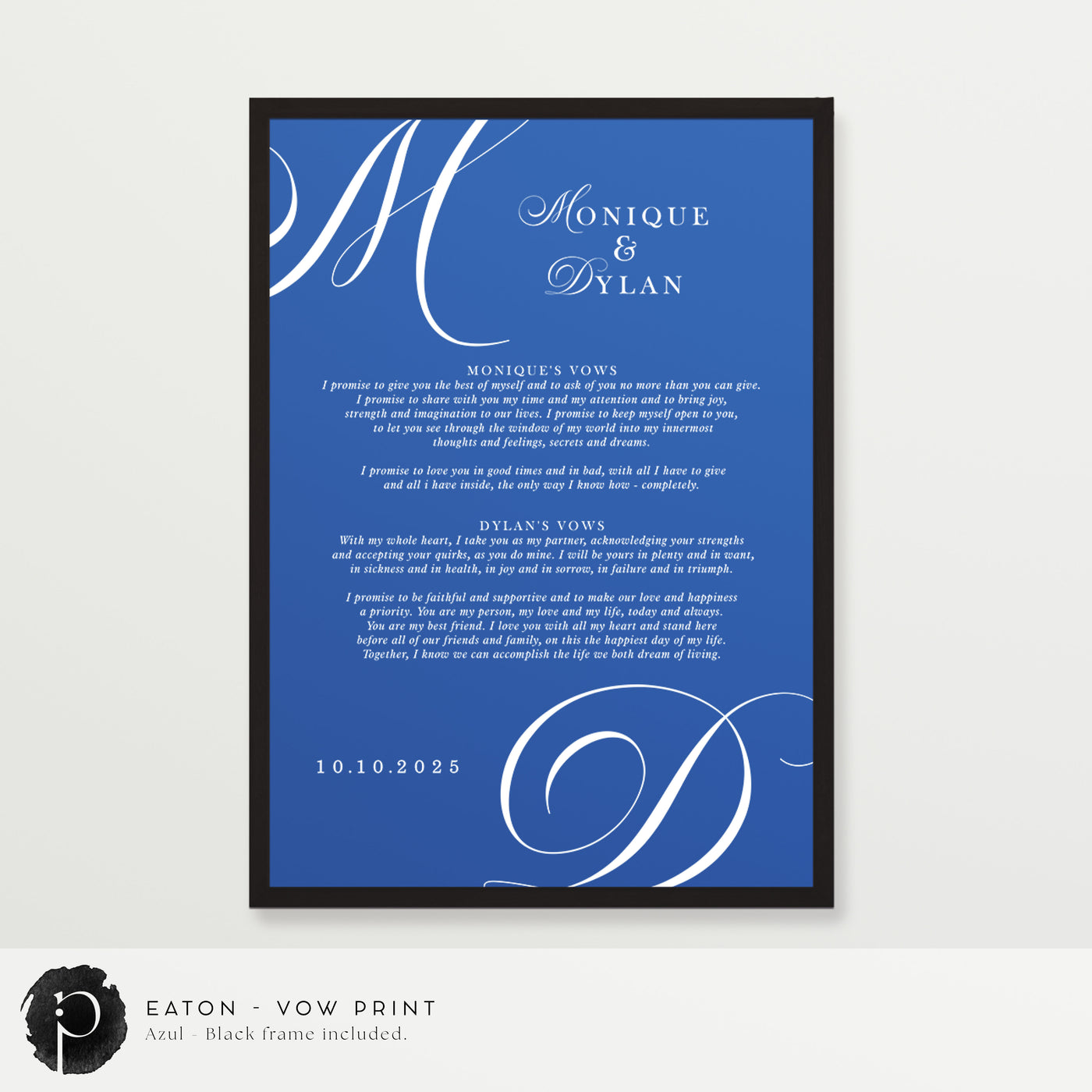 Eaton - Wedding Vow Keepsake