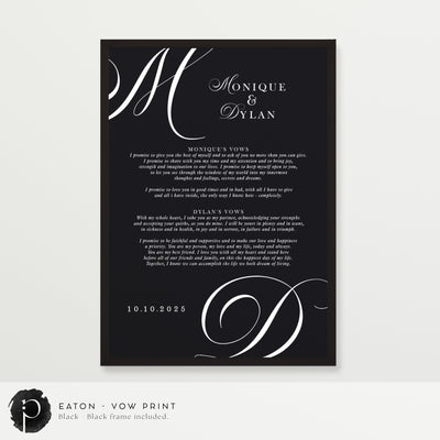 Eaton - Wedding Vow Keepsake