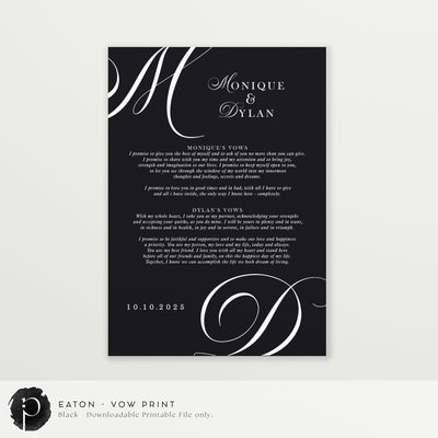 Eaton - Wedding Vow Keepsake