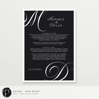 Eaton - Wedding Vow Keepsake