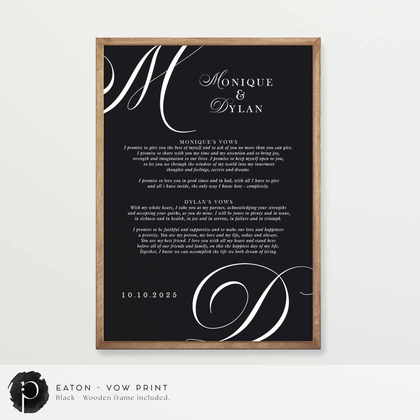 Eaton - Wedding Vow Keepsake