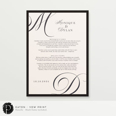Eaton - Wedding Vow Keepsake