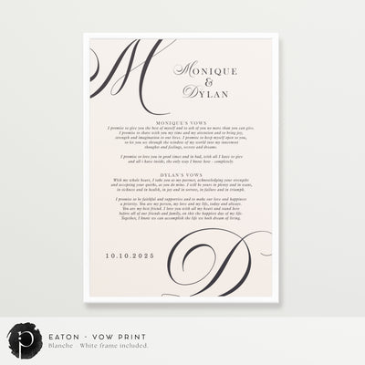 Eaton - Wedding Vow Keepsake