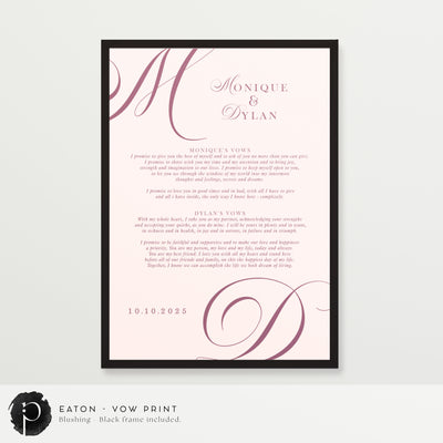 Eaton - Wedding Vow Keepsake