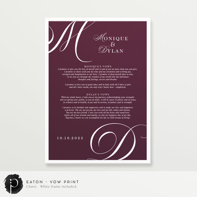 Eaton - Wedding Vow Keepsake