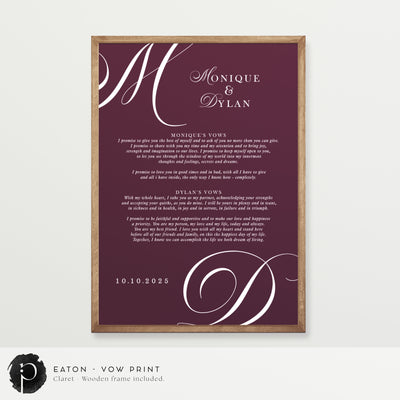 Eaton - Wedding Vow Keepsake