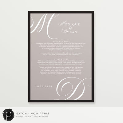Eaton - Wedding Vow Keepsake