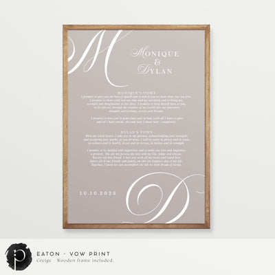 Eaton - Wedding Vow Keepsake