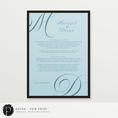 Eaton - Wedding Vow Keepsake