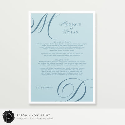 Eaton - Wedding Vow Keepsake
