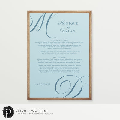 Eaton - Wedding Vow Keepsake