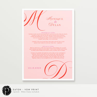 Eaton - Wedding Vow Keepsake