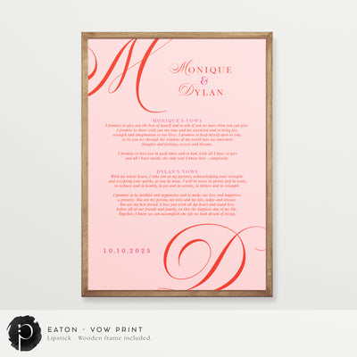 Eaton - Wedding Vow Keepsake