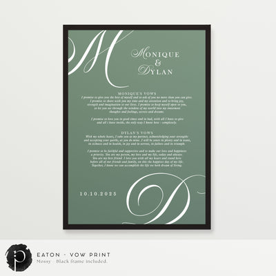 Eaton - Wedding Vow Keepsake