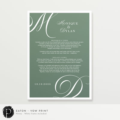 Eaton - Wedding Vow Keepsake