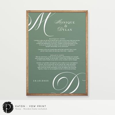 Eaton - Wedding Vow Keepsake