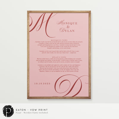 Eaton - Wedding Vow Keepsake