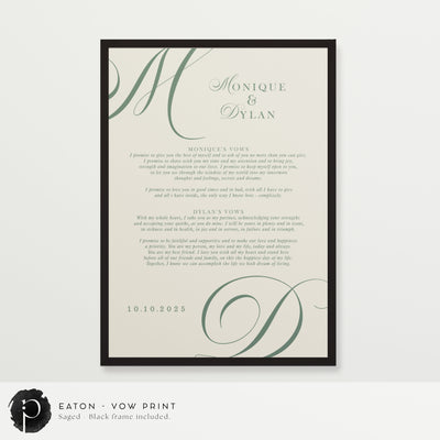 Eaton - Wedding Vow Keepsake