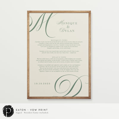 Eaton - Wedding Vow Keepsake