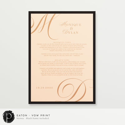Eaton - Wedding Vow Keepsake